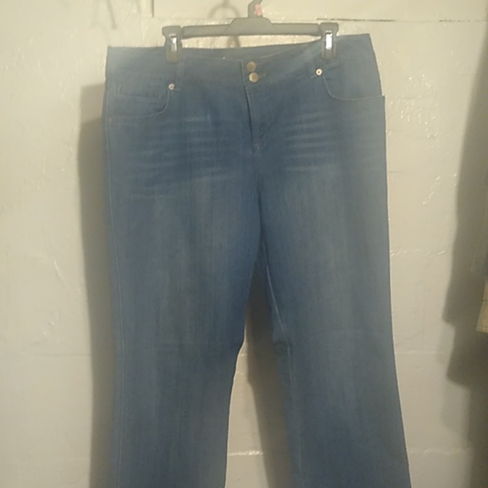 Inc size 16 32-inseam regular fit jeans blue